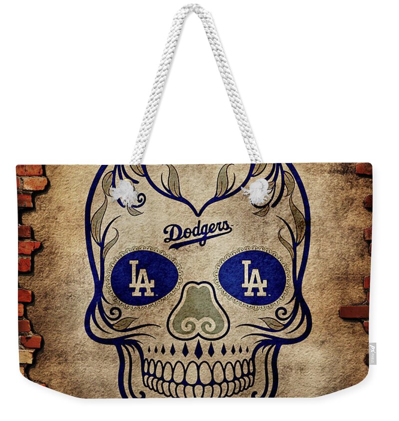 Baseball Brick Los Angeles Dodgers Weekender Tote Bag by Leith Huber -  Pixels