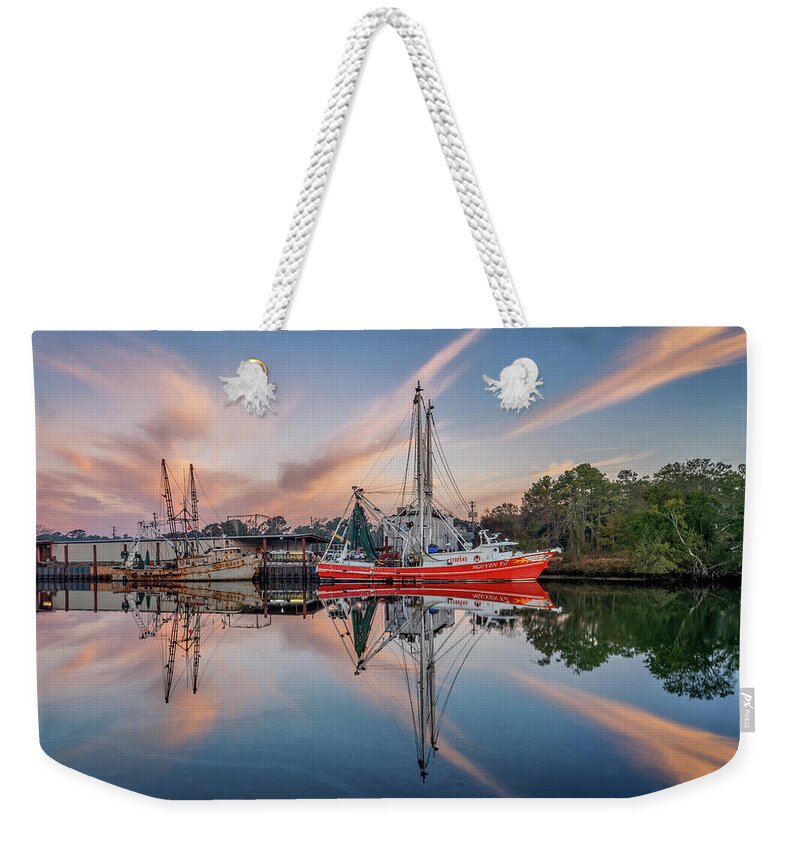 Bayou Weekender Tote Bag featuring the photograph Bayou Morning, 12/23/20 by Brad Boland