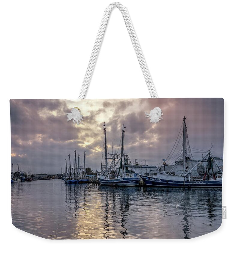 Bayou Weekender Tote Bag featuring the photograph Bayou Sunset, 1/24/21 by Brad Boland