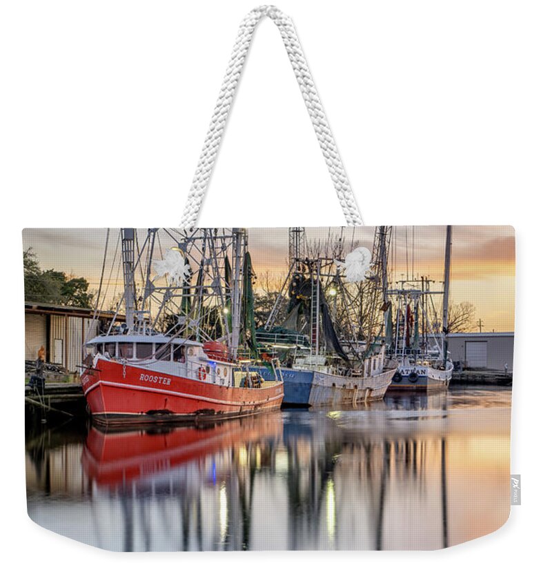 Bayou Weekender Tote Bag featuring the photograph Bayou Sunset, 3/9/21 by Brad Boland