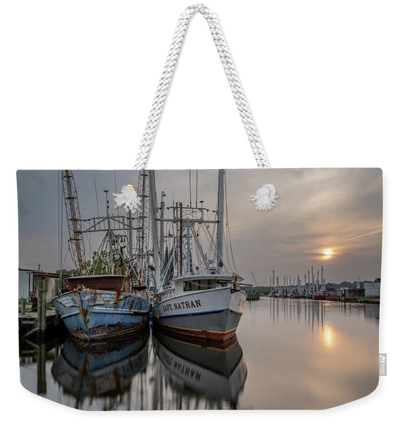 Sunset Weekender Tote Bag featuring the photograph Bayou Sunset, 4.3.23 by Brad Boland