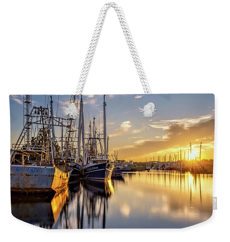 Sunset Weekender Tote Bag featuring the photograph Bayou Sunset, 9.13.22 v2 by Brad Boland