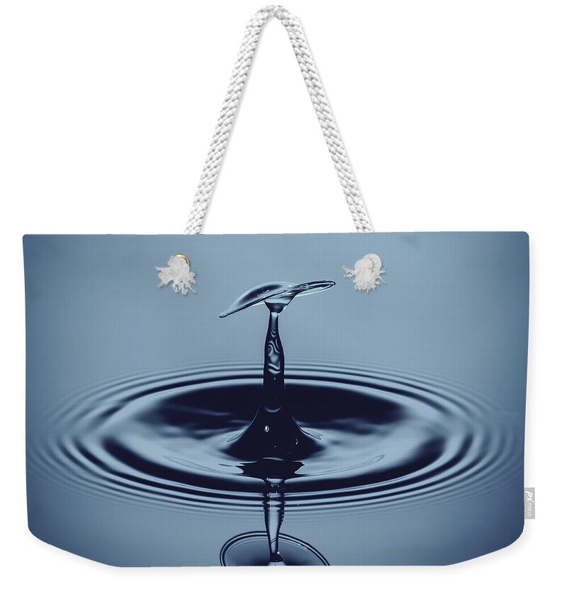 Waterdrop Weekender Tote Bag featuring the photograph Be Water by Ari Rex