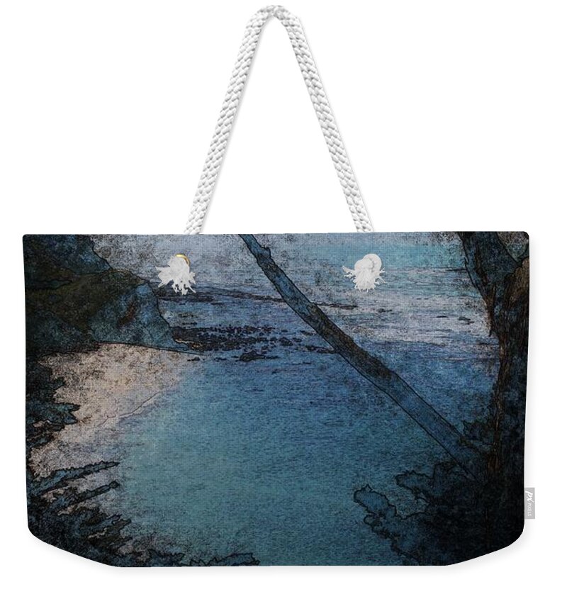 Beach Weekender Tote Bag featuring the photograph Beach and Trees by Katherine Erickson