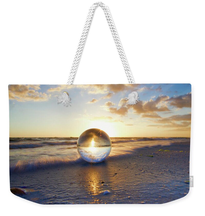 South Florida Weekender Tote Bag featuring the photograph Beach Ball by Nunweiler Photography