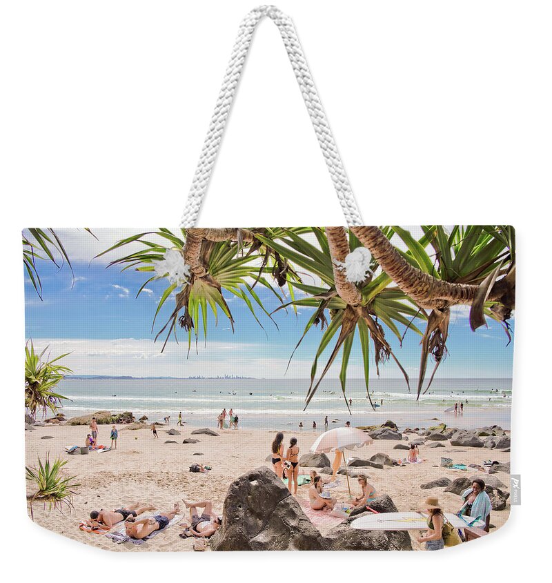 Australia Lifestyle Images Weekender Tote Bag featuring the photograph Beach Lovers by Az Jackson