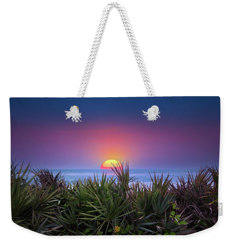 Sunrise Weekender Tote Bag featuring the photograph Beach Sunrise by Mark Andrew Thomas