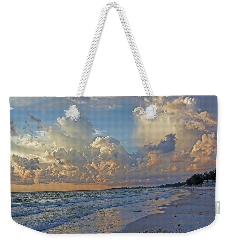 Beach Weekender Tote Bag featuring the photograph Beach Walk by HH Photography of Florida