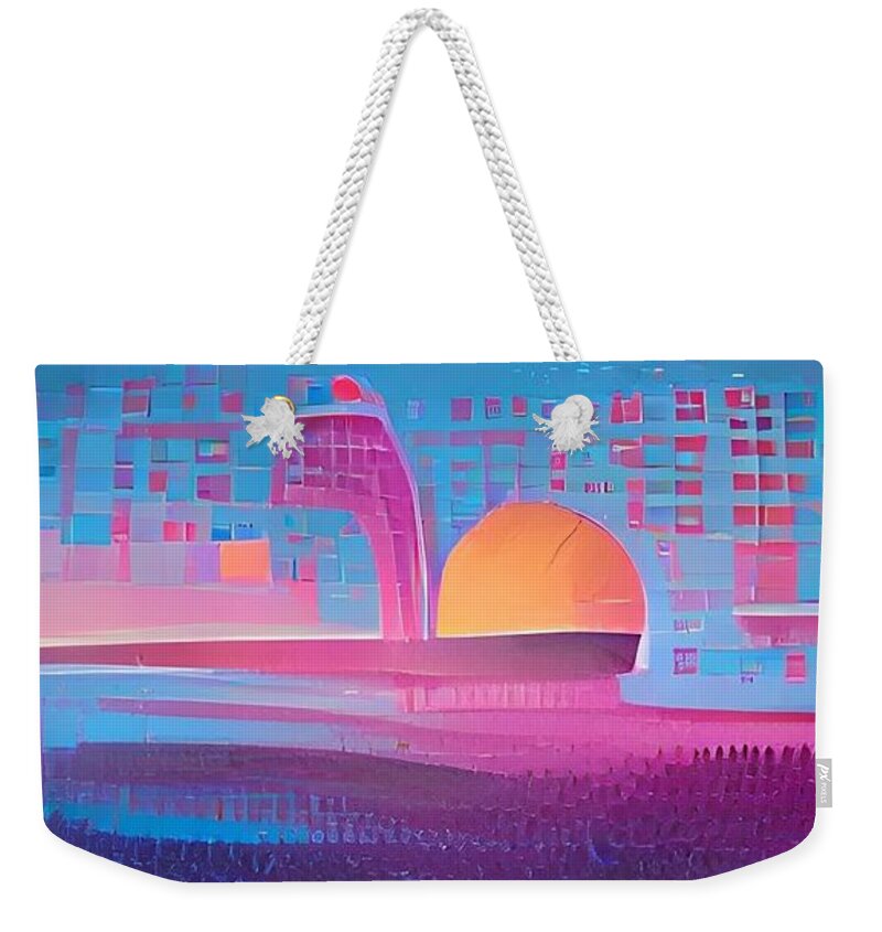  Weekender Tote Bag featuring the digital art Beachamus by Rod Turner