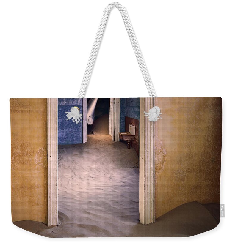 Kolmanskop Weekender Tote Bag featuring the photograph Beam to the Past by Peter Boehringer