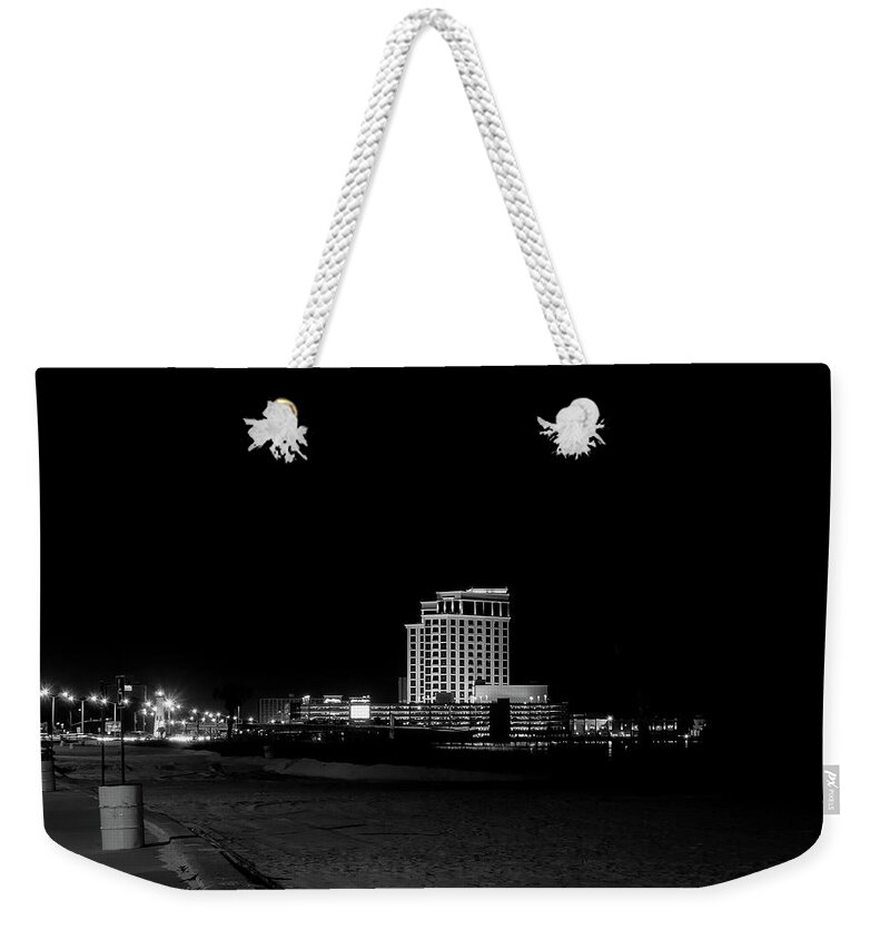 Mississippi Weekender Tote Bag featuring the photograph Beau Black and White by John Kirkland
