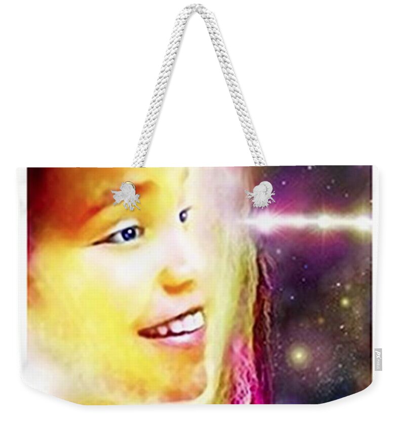 Beauty Weekender Tote Bag featuring the mixed media Beautiful by Hartmut Jager
