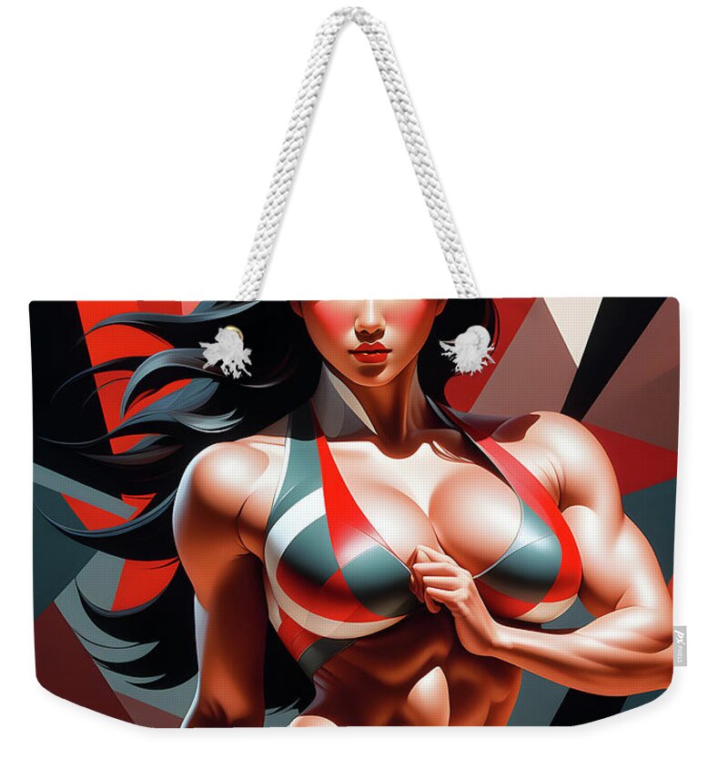 Art Weekender Tote Bag featuring the digital art Beautiful Power 007 by Stephen Younts