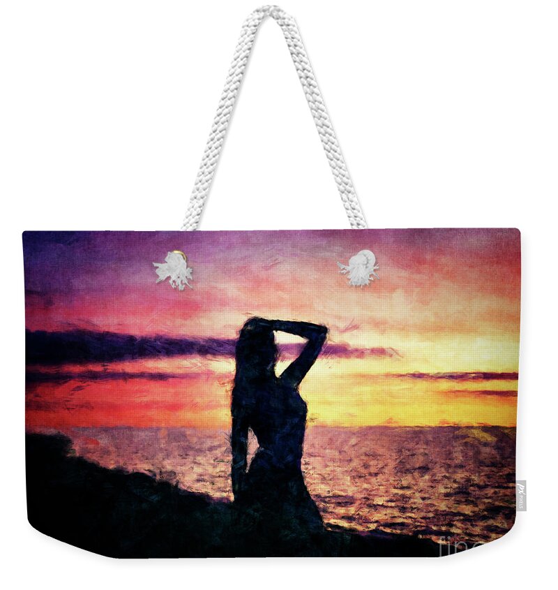 Beauty Weekender Tote Bag featuring the digital art Beautiful Silhouette by Phil Perkins