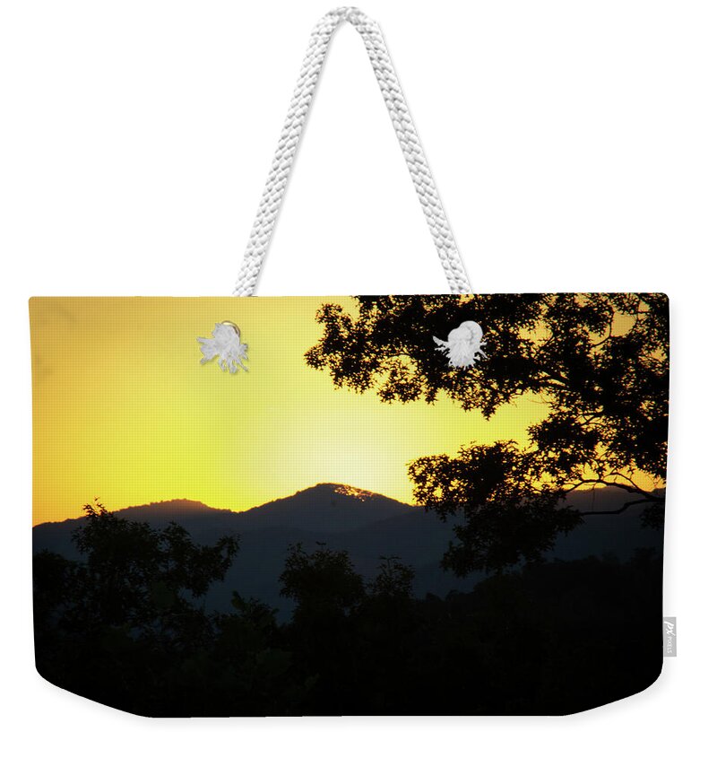 Sunset Weekender Tote Bag featuring the photograph Beautiful Sunset by Demetrai Johnson