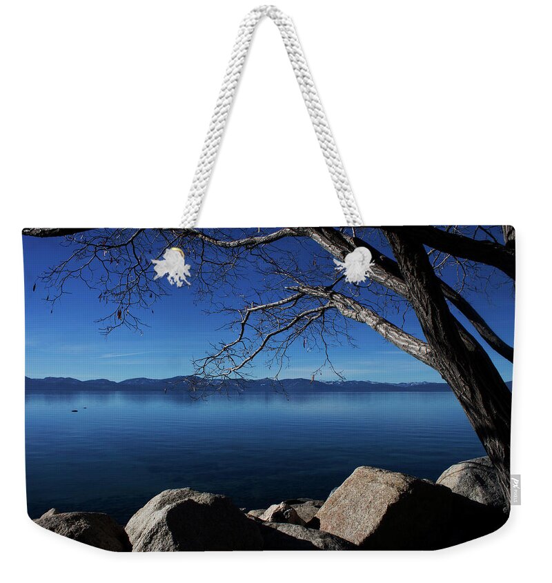 Lake Tahoe Weekender Tote Bag featuring the photograph Beautiful View of Lake Tahoe by Ivete Basso Photography