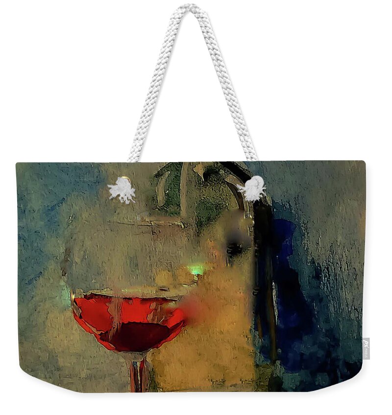 Lights Weekender Tote Bag featuring the painting Beautifully Lighted Winescape Watercolour Painting by Lisa Kaiser