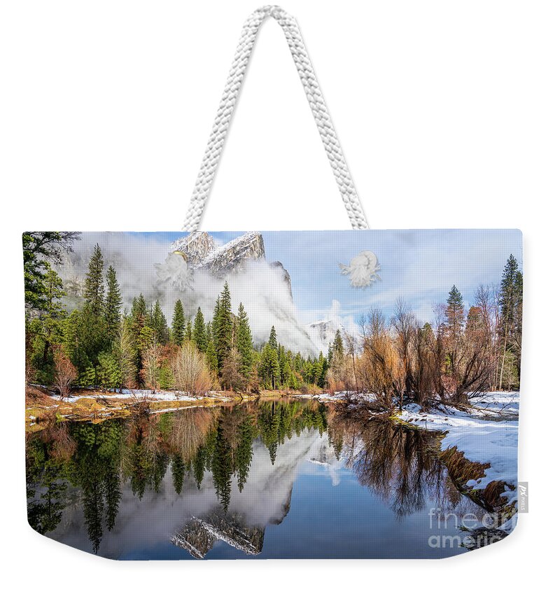 Yosemite Weekender Tote Bag featuring the photograph Beauty and Peace by Alice Cahill
