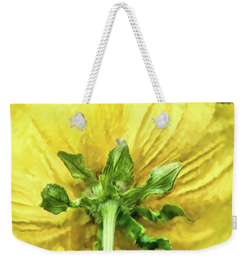 Flowers Weekender Tote Bag featuring the mixed media Beauty Of The Rear by DB Hayes