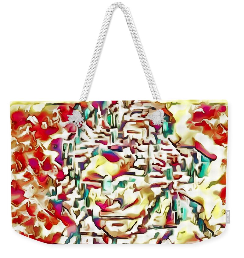  Weekender Tote Bag featuring the mixed media Beethoven Arkansas by Bencasso Barnesquiat