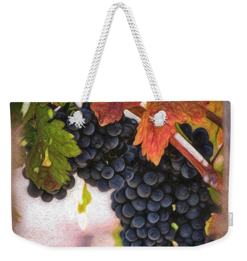 Harvest Weekender Tote Bag featuring the photograph Before the Crush by Steph Gabler