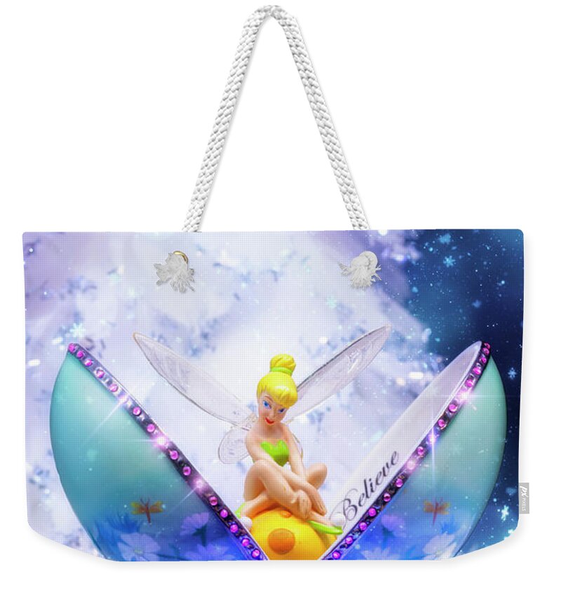 Fairy Weekender Tote Bag featuring the photograph Believe by Bill and Linda Tiepelman