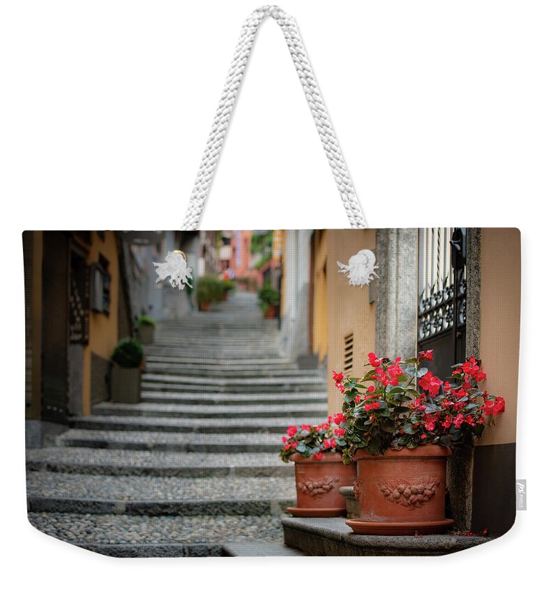 Bellagio Weekender Tote Bag featuring the photograph Bella Bellagio by David Downs