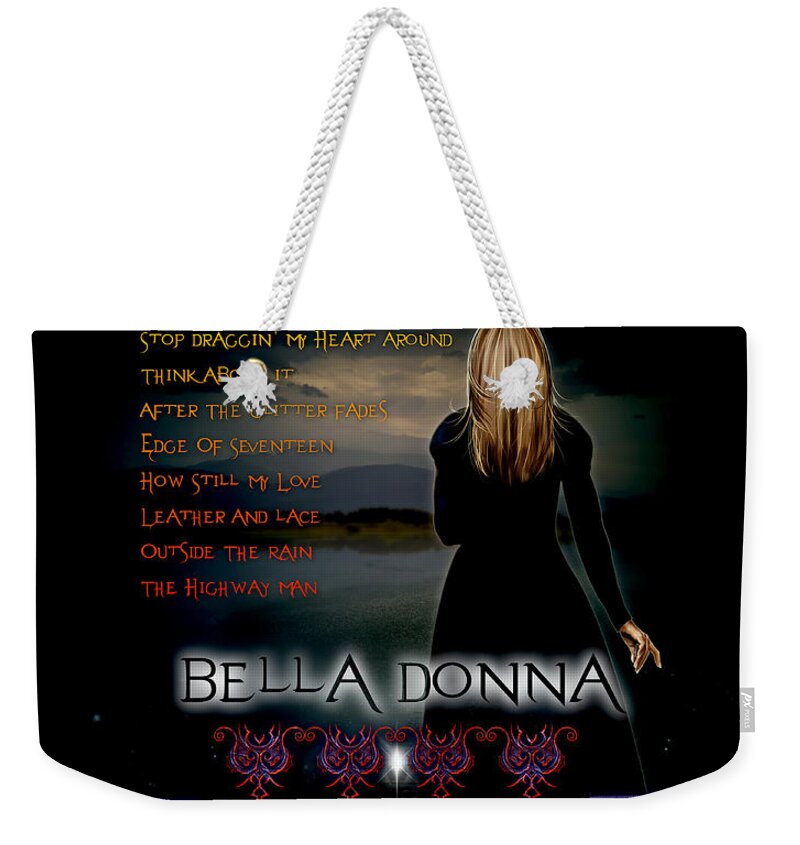 Bella Donna Weekender Tote Bag featuring the digital art Bella Donna by Michael Damiani