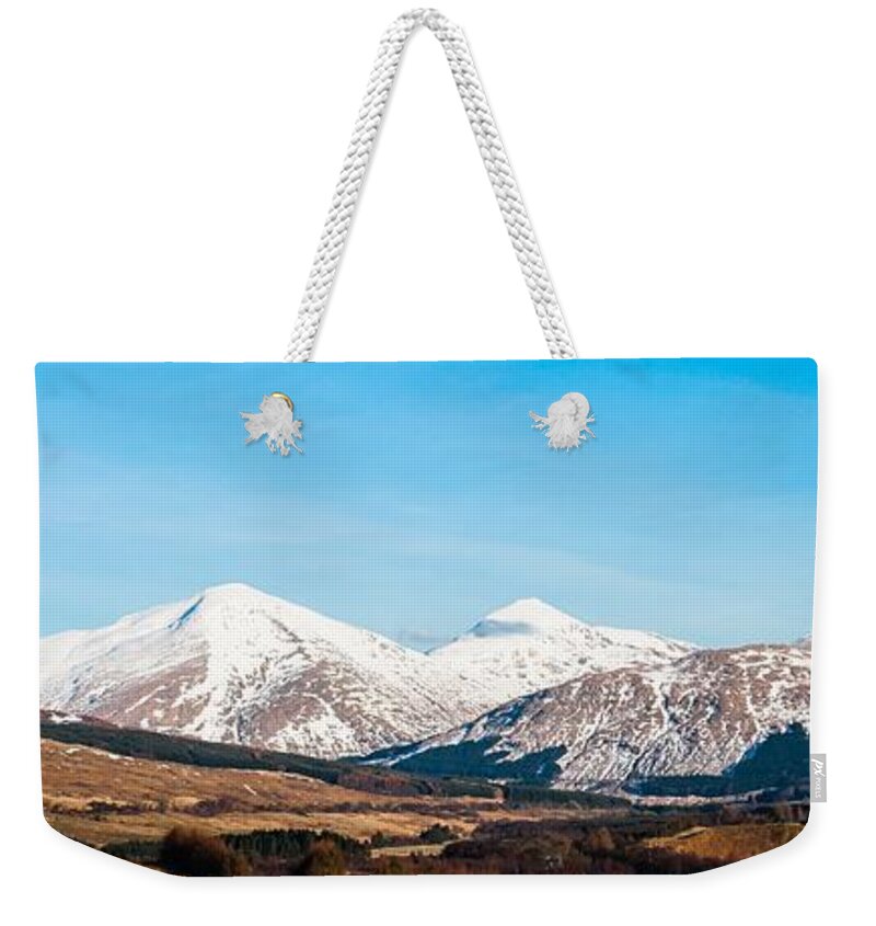 Ben Weekender Tote Bag featuring the photograph Ben More from Tyndrum by Max Blinkhorn
