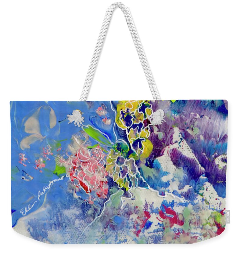 Wall Art Weekender Tote Bag featuring the painting Beneath the Sea by Ellen Palestrant