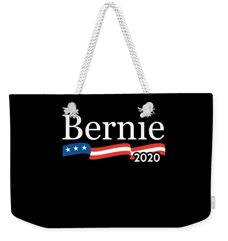 Bernie Sanders Weekender Tote Bag featuring the digital art Bernie For President 2020 by Flippin Sweet Gear