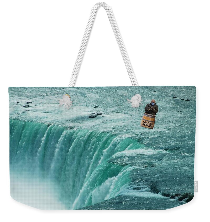 Bernie Weekender Tote Bag featuring the photograph Bernie in a Barrel by Lee Darnell