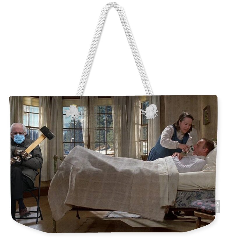 Bernie Weekender Tote Bag featuring the photograph Bernie is in Misery by Lee Darnell