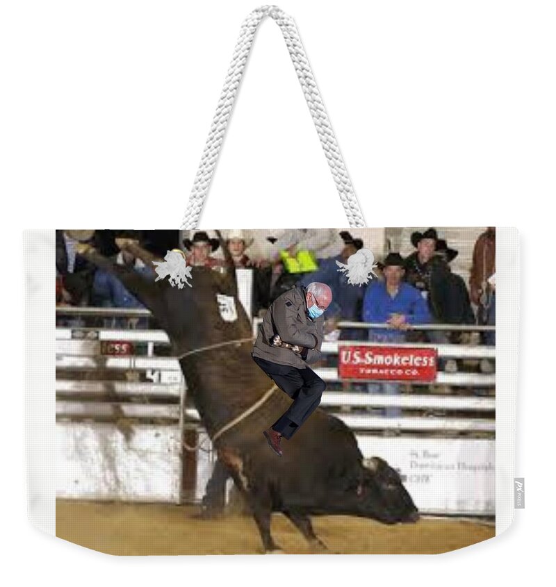 Bernie Weekender Tote Bag featuring the photograph Bernie is Usually a No Bull Kinda Guy by Lee Darnell