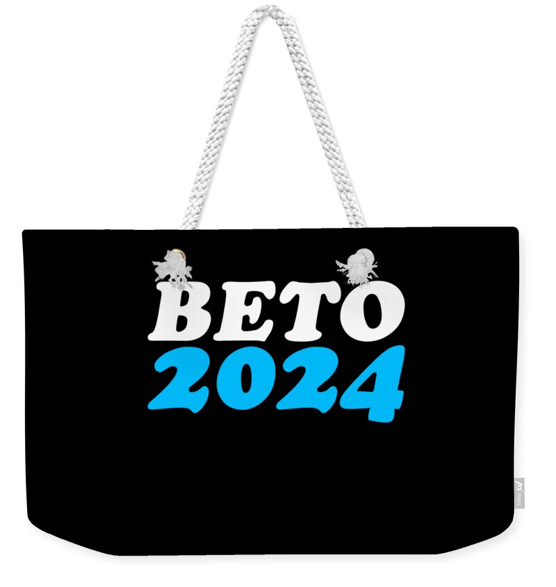 Democrat Weekender Tote Bag featuring the digital art Beto 2024 by Flippin Sweet Gear