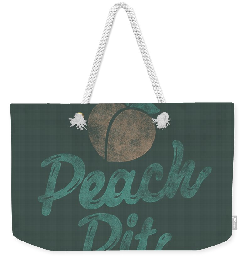 Beverly Hills 90210 Peach Pit Logo Weekender Tote Bag featuring the digital art Beverly Hills 90210 Peach Pit Logo by Gethin Aoibhe
