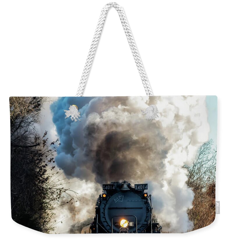 Engine 4014 Weekender Tote Bag featuring the photograph Big Boy #4014 by James Barber