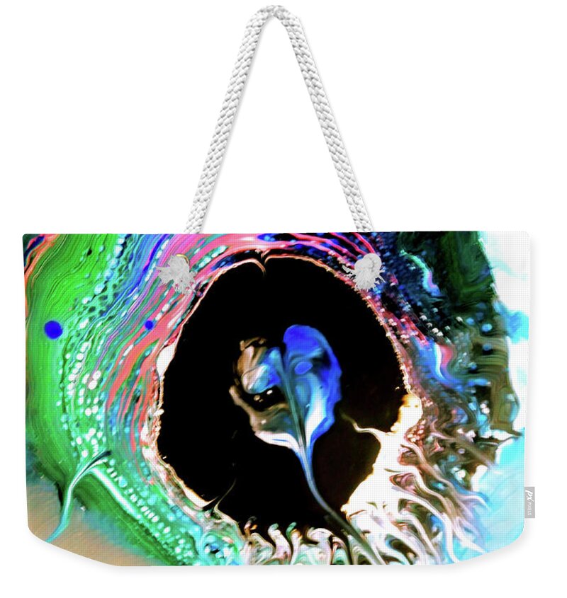 Fish Weekender Tote Bag featuring the painting Big Fish by Anna Adams