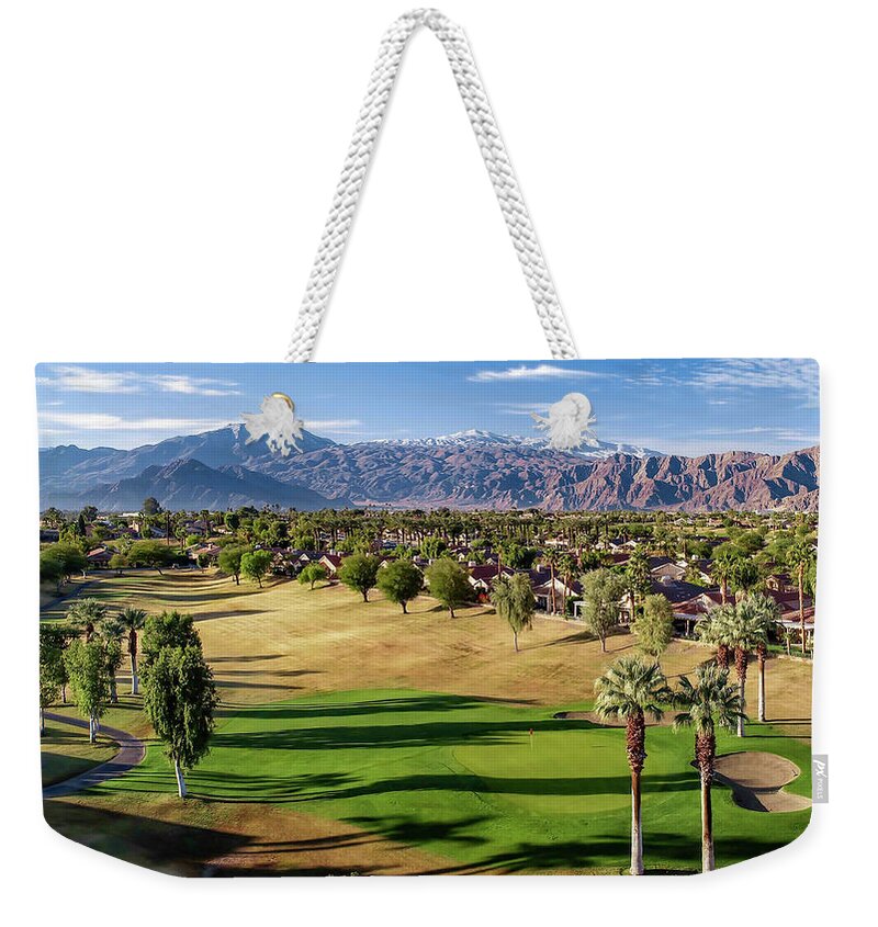 Golf Weekender Tote Bag featuring the photograph Big Rock Golf Hole 3 by Chris Casas