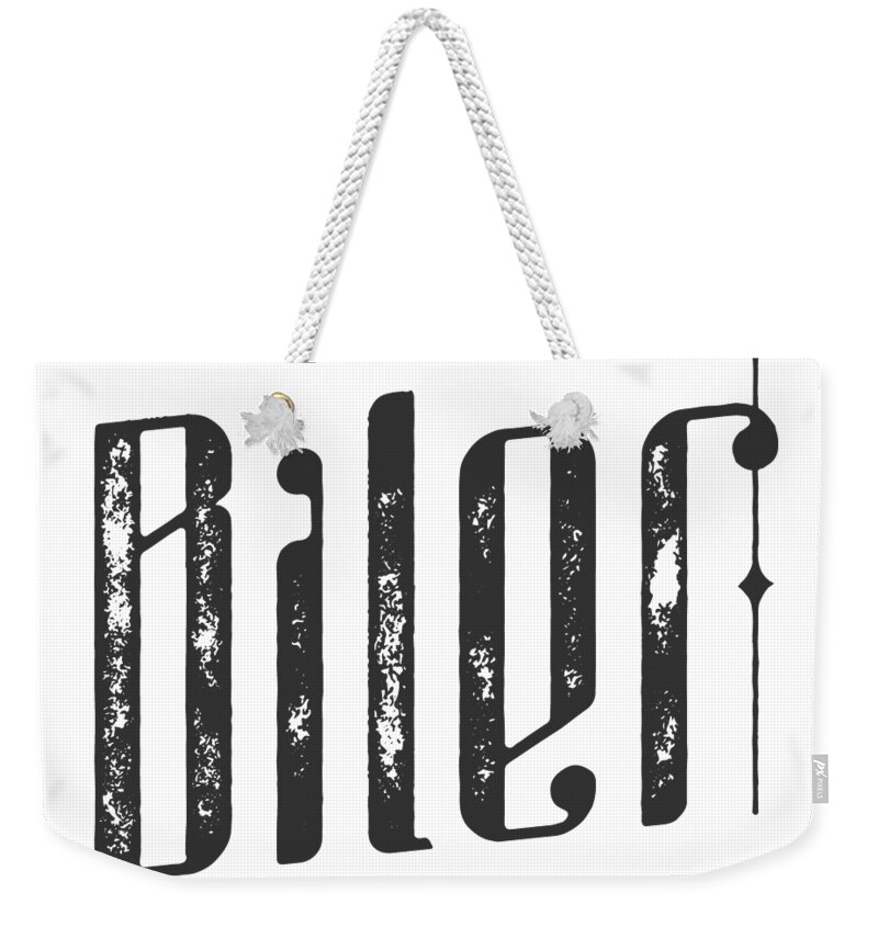 Biler Weekender Tote Bag featuring the digital art Biler by TintoDesigns