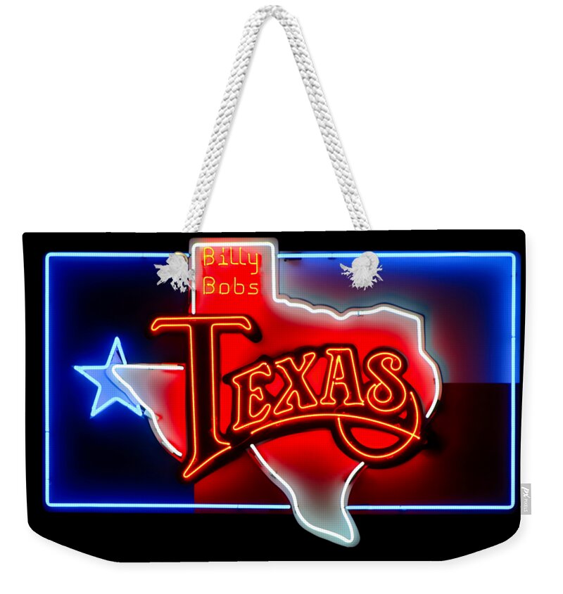 Texas Weekender Tote Bag featuring the photograph Billy Bobs by Micah Offman
