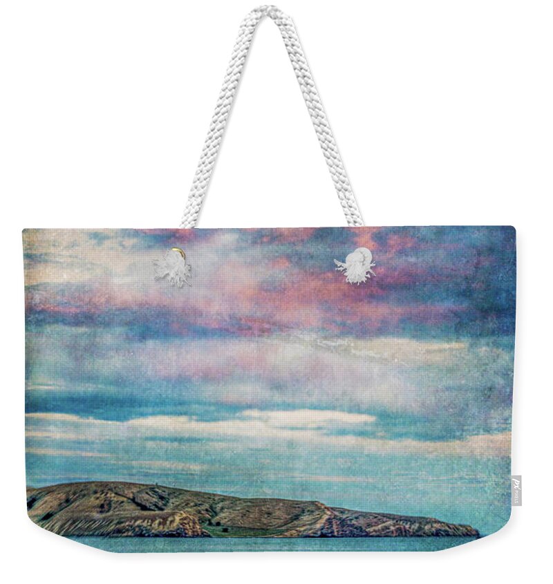 Sunset Weekender Tote Bag featuring the photograph Birdlings Sunset by Roseanne Jones