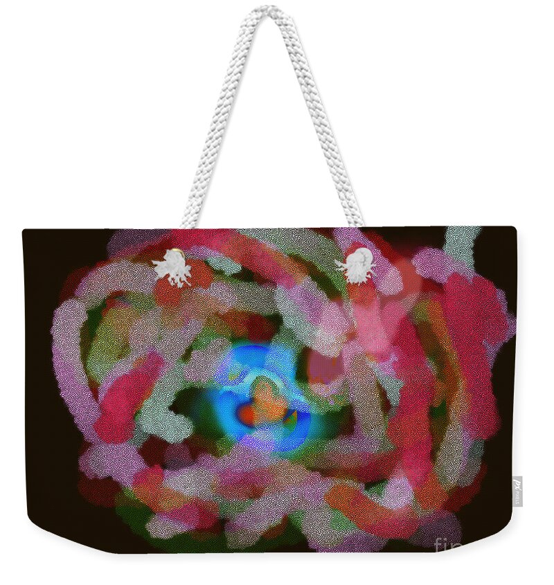 Primitive Impressionistic Expressionism Weekender Tote Bag featuring the digital art Birthing an Idea by Zotshee Zotshee