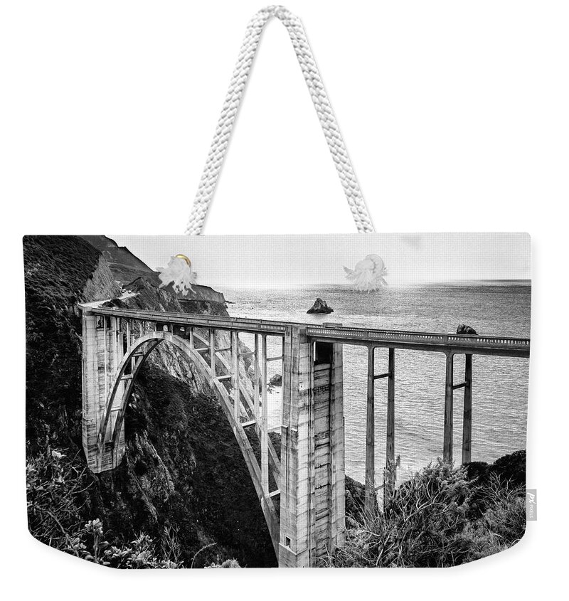 Big Sur Weekender Tote Bag featuring the photograph Bixby Bridge by Gary Geddes