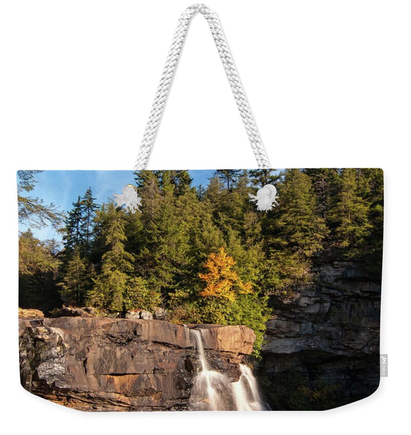 West Virginia Weekender Tote Bag featuring the photograph Blackwater Falls III by Steve Stuller