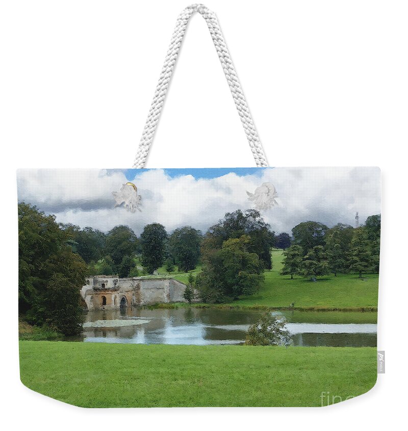 Blenheim Palace Weekender Tote Bag featuring the photograph Blenheim Palace Grounds by Brian Watt