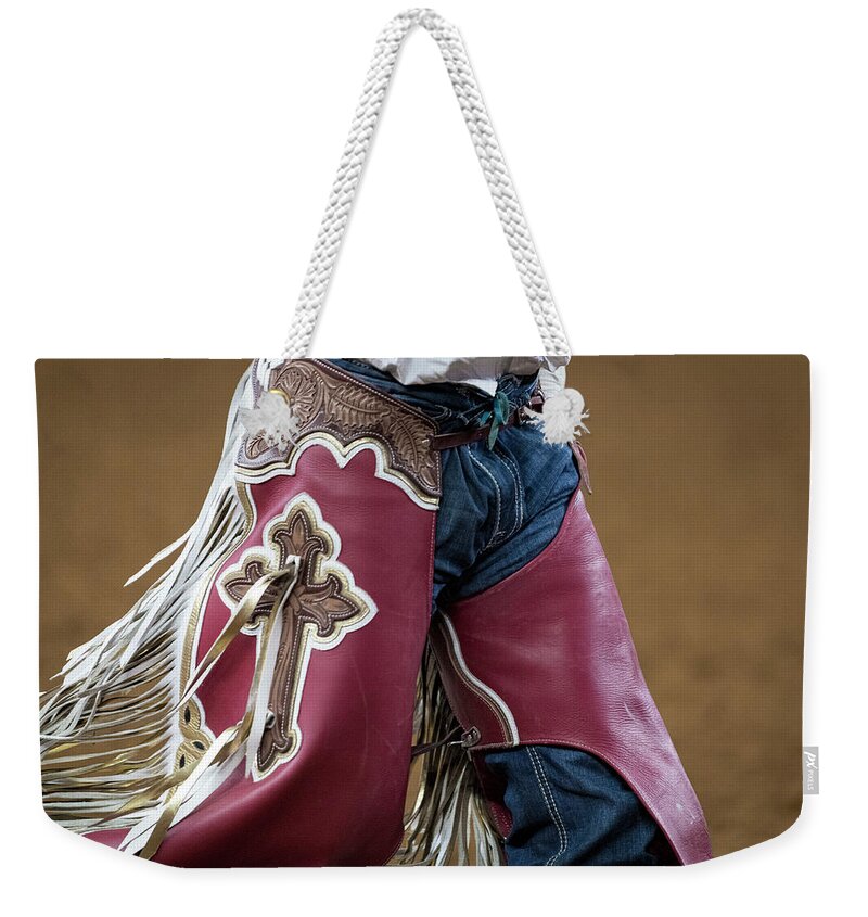 Cowboy Weekender Tote Bag featuring the photograph Blessed by Pamela Steege