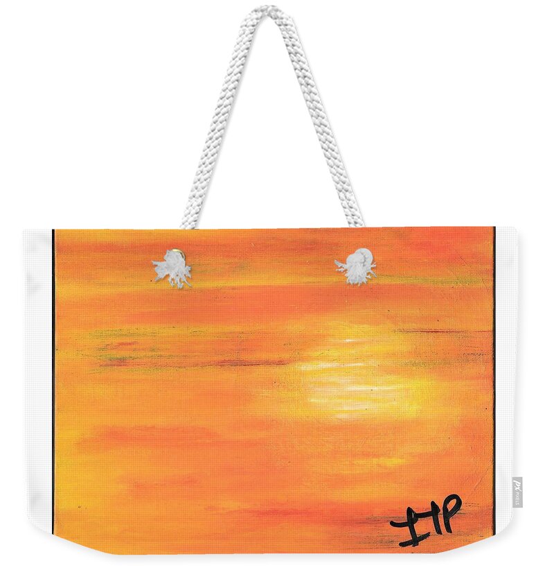 Sky Weekender Tote Bag featuring the painting Blissed Out by Esoteric Gardens KN
