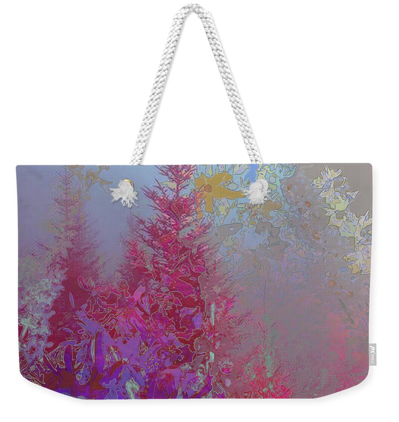 Nature Weekender Tote Bag featuring the digital art Blissed Out in Nature by Alexandra Vusir