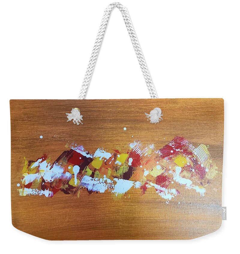  Weekender Tote Bag featuring the painting Blood Orange by Samantha Latterner